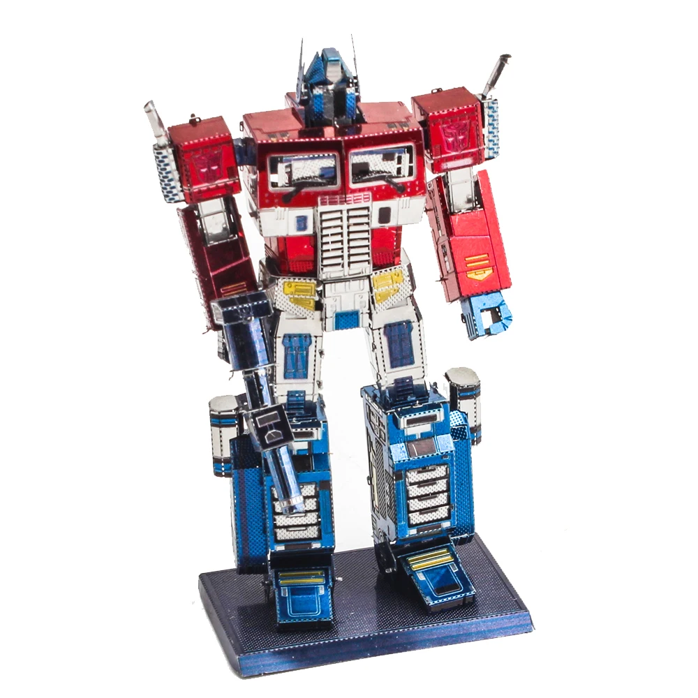 Optimus Prime 3D металлическая головоломка модель игрушка головоломка военная конструкция насекомое несколько моделей Набор DIY взрослых головоломки развития интеллекта - Цвет: Optimus Prime
