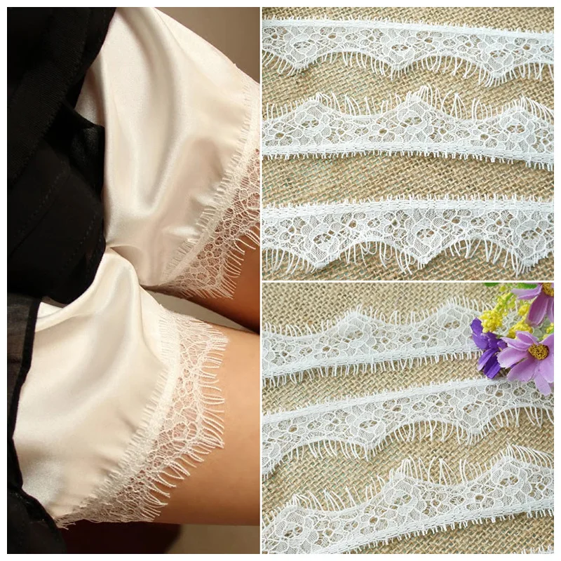 3 м/лот кружевная лента для ресниц вуаль широкая/3 5 см вышитая белая африканская