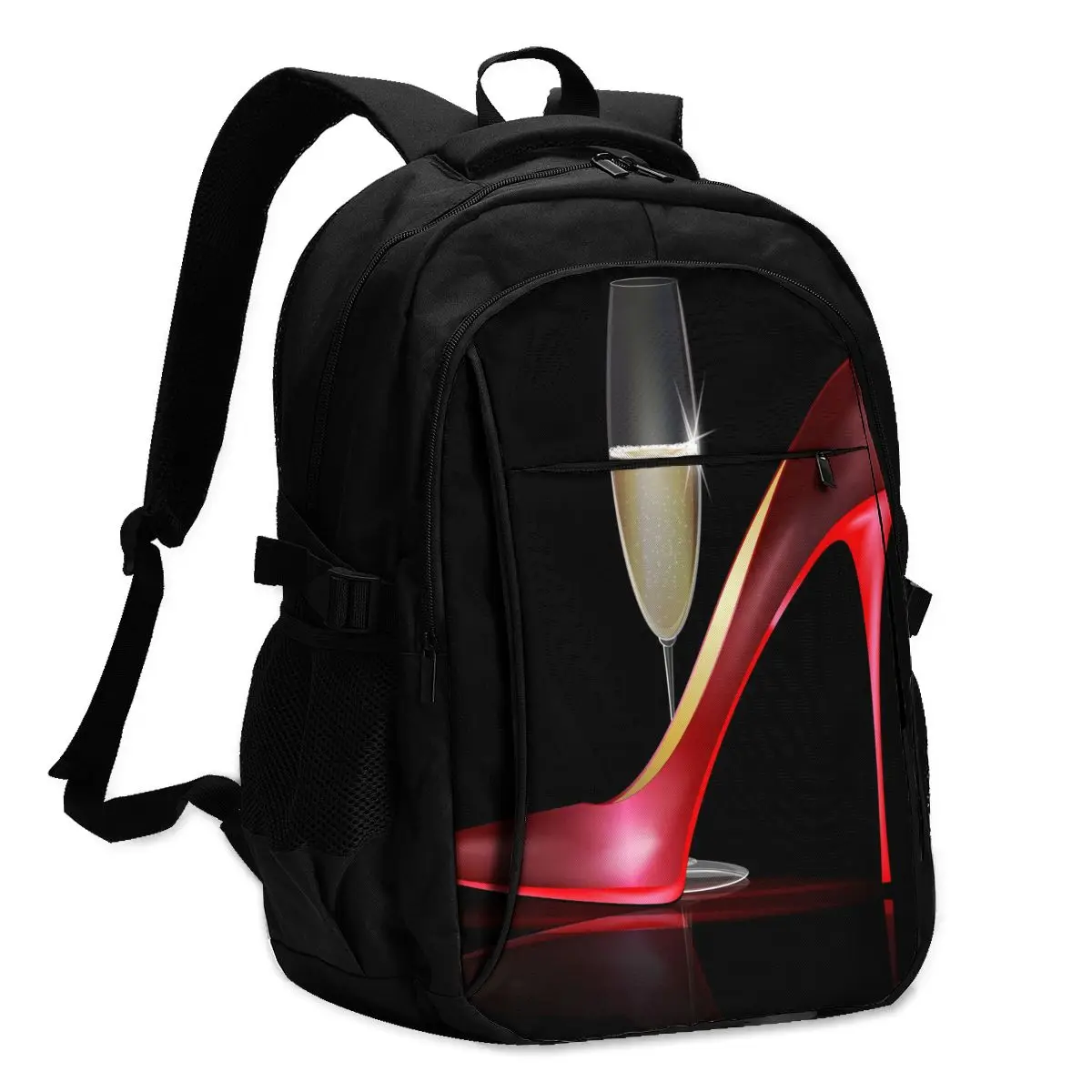

2021 хит! Модный рюкзак для мужчин и женщин, красные дорожные сумки на высоком каблуке со стеклом, сумка для школы и отдыха в деловом стиле