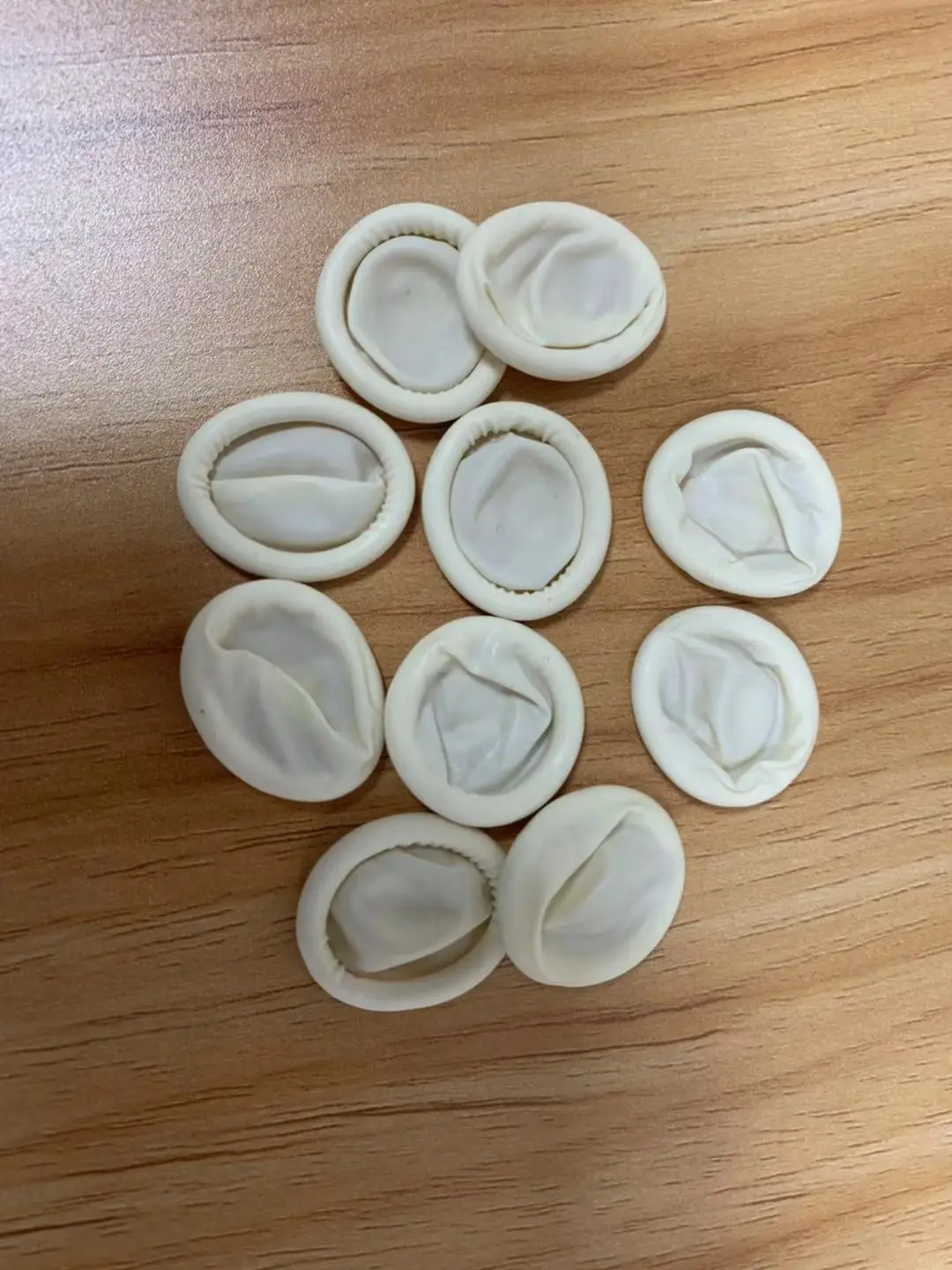 

White Rubber Finger Cot Single Gloves Protective Index Finger Cover Silicone Fingers Caps 10 pcs