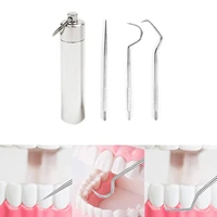 portable multifunctional toothpick toothpicks metal flossing tool set oral teeth cleaning fruit fork camping accessories tools