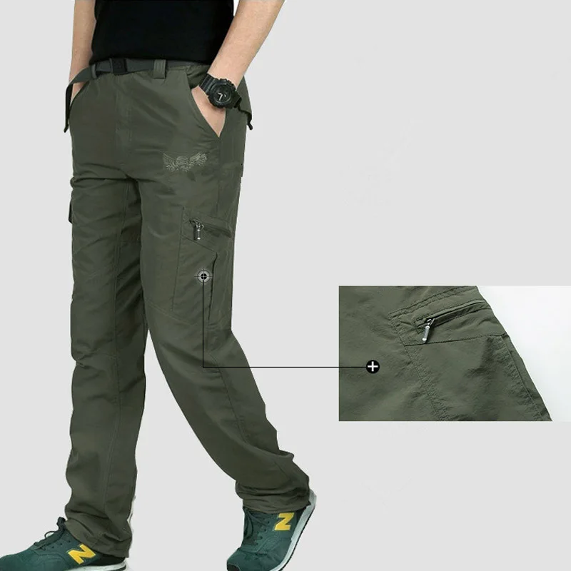 2019 Men Casual Pants Army Military Quick Dry Lightweight Summer Men's Waterproof Tactical Camo Style Breathable Trousers | Мужская