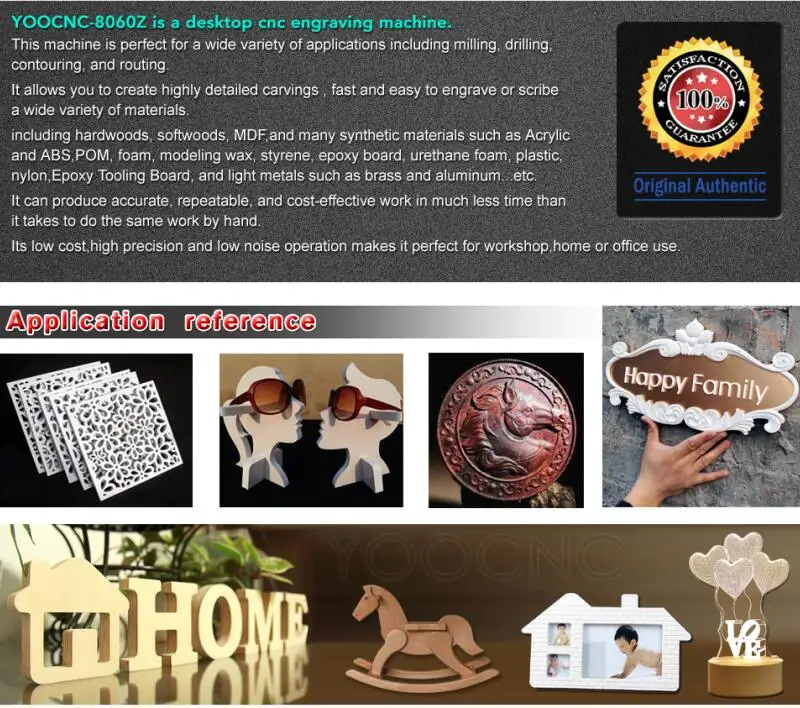 3 осевой деревообрабатывающий фрезерный станок с ЧПУ 1605 кВт usb порт 8060Z шариковым