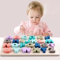 kids antistress toy makaron wooden number letter shape recognition board simpl montessori educational fidget baby toys