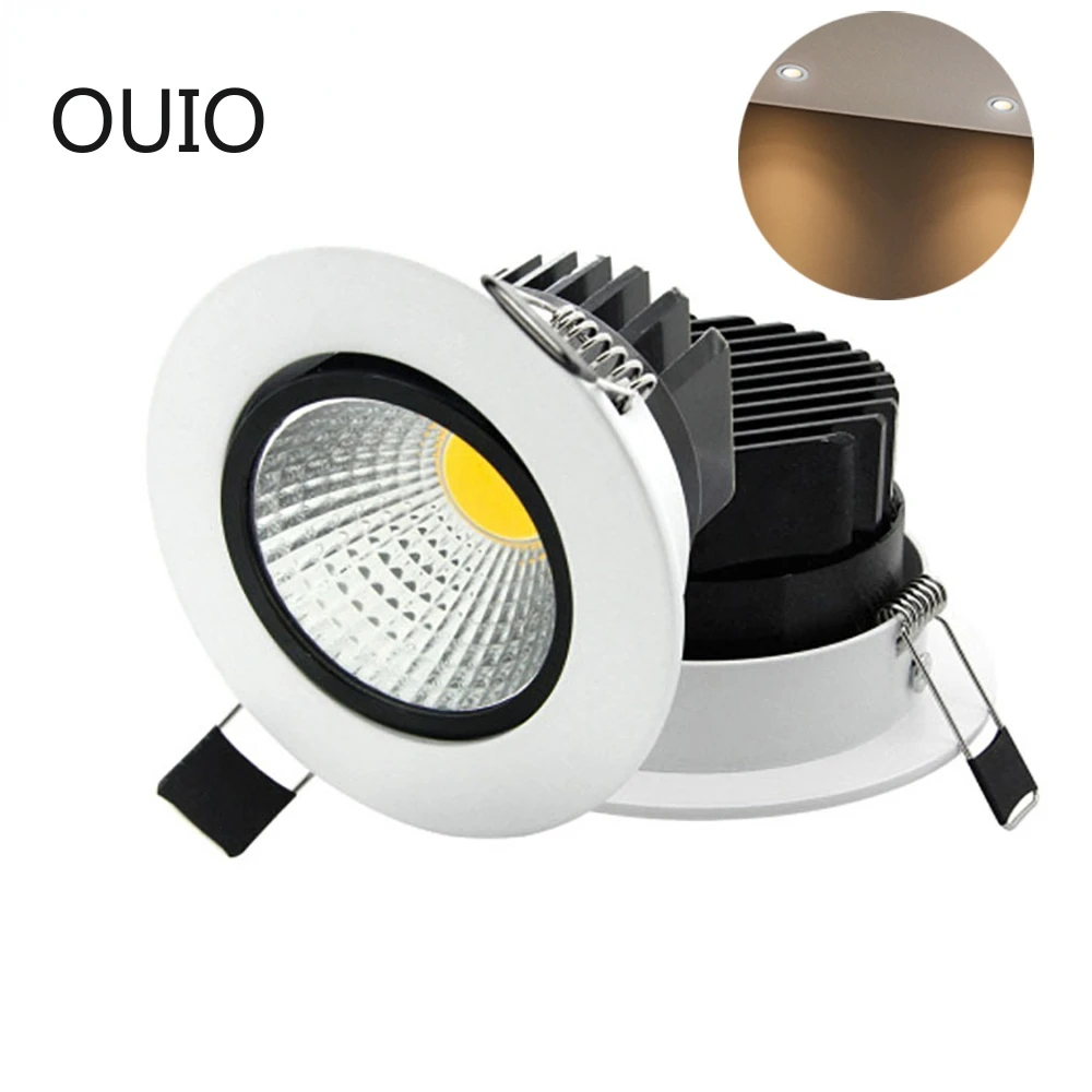 

Super Bright LED Downlights Recessed Dimmable Spot Light 5W/7W/9W/12W/15W/18W COB Epistar Chip Decoration AC85-265V Ceiling Lamp