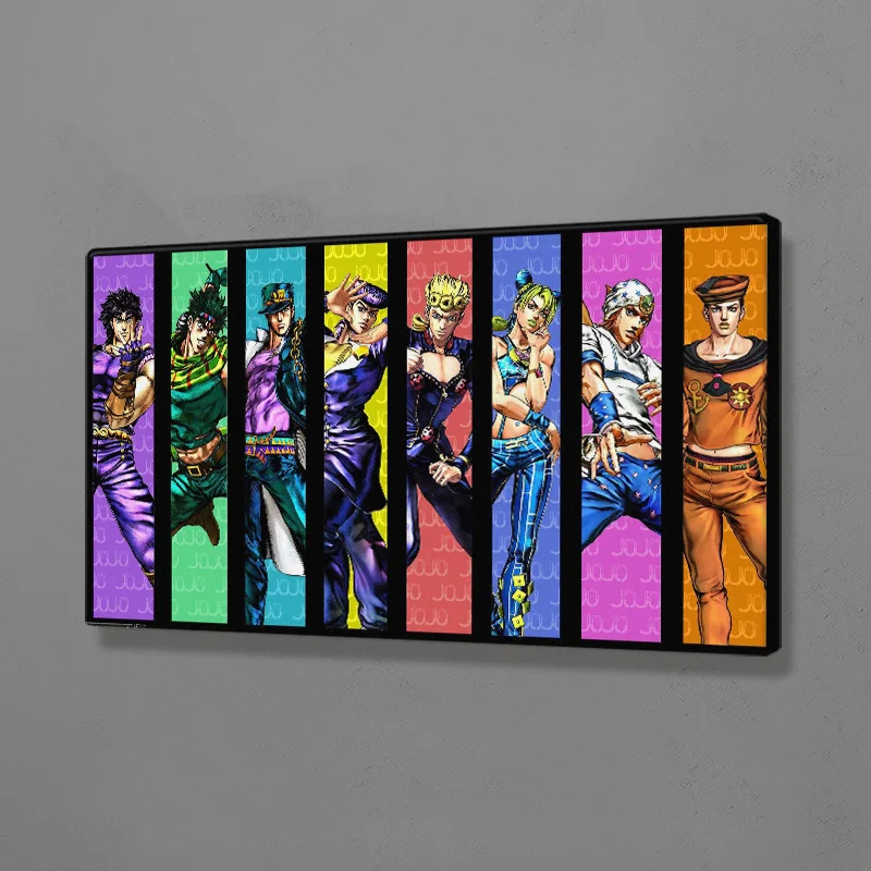 

JoJo's Bizarre Adventure main character anime Poster Canvas Wall Art Decoration prints Dorm living room bedroom decor Painting