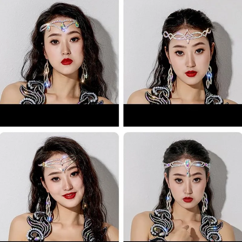Цепочка для волос Bellydance в стиле бохо аксессуары танцора выступления шоу сердца