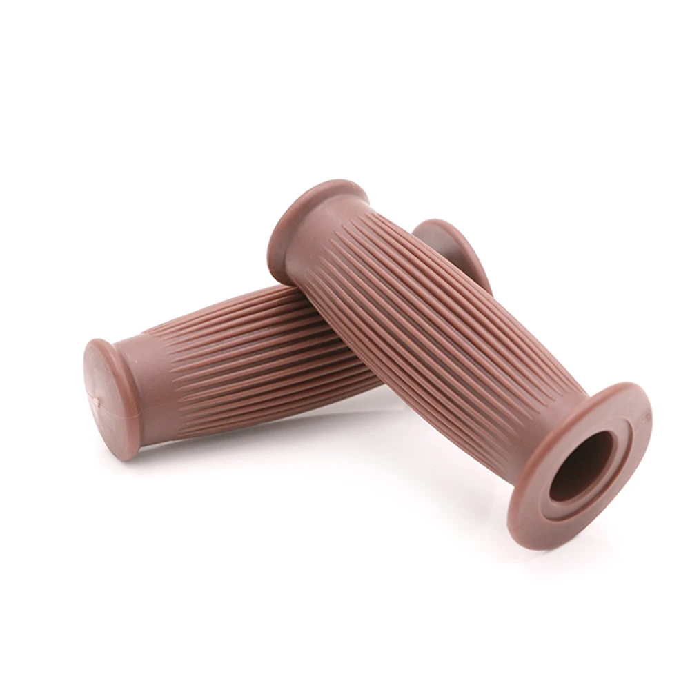 Vintage Motorcycle Grips Retro Motorbike 22mm 7/8'' Handlebar Handle Rubber Covers Don't Fade for Honda CG125 Cafe Racer Triumph |