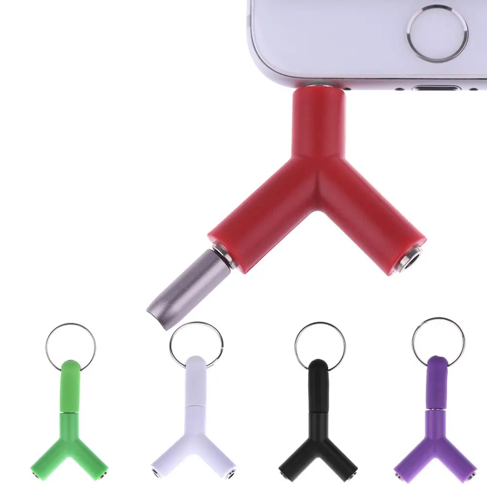 Новый переходник с двойным разъемом Y образной формы 3 5 мм для наушников сплиттер