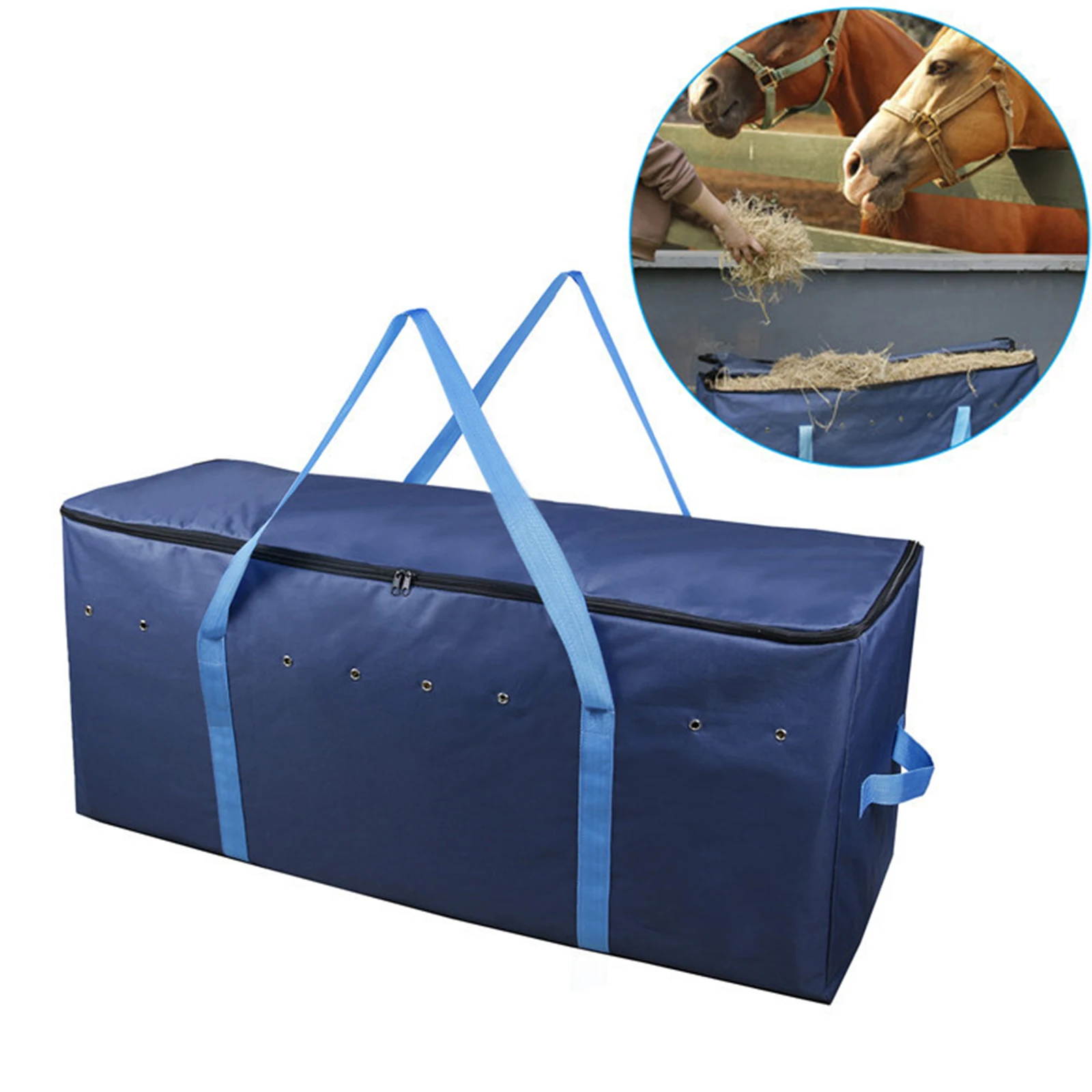 

Folding Extra Large Hay Bale Storage Bag Livestock Horse Zippered Tote