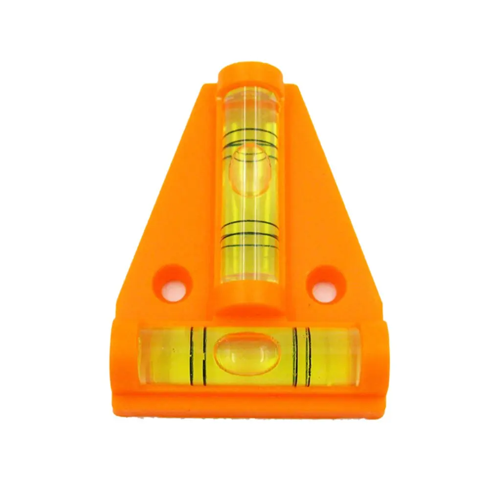 Пластиковый Т образный уровень треугольный красный черный оранжевый цвет