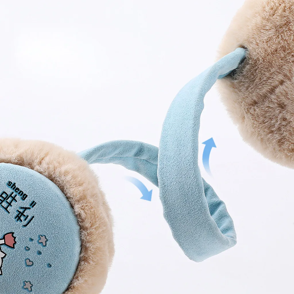 Женские складные зимние наушники зимние kawaii гамбургер теплые Плюшевые Головные уборы уличные складные наушники теплые наушники#3