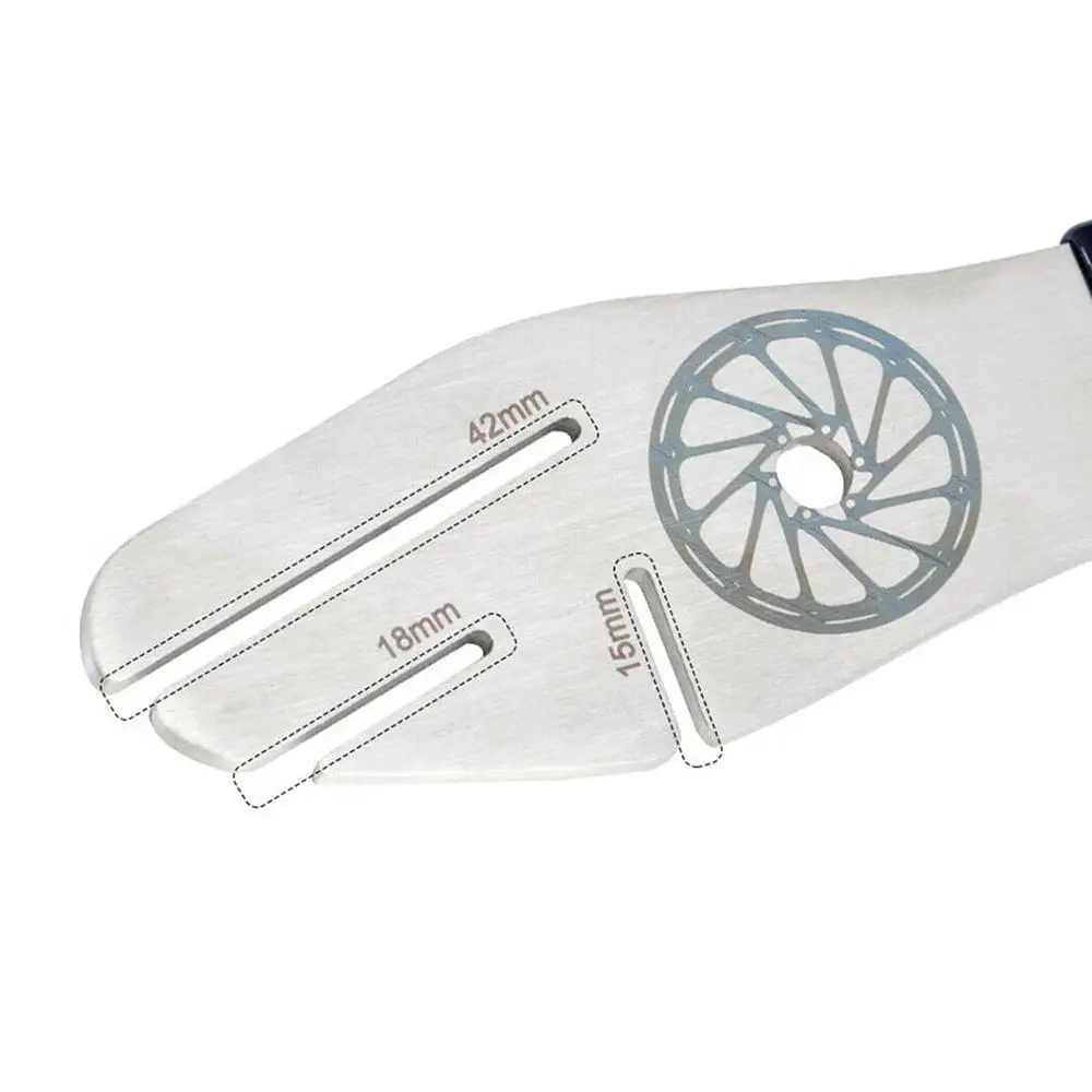 

Durable Bike Bicycle Wrench Disc Brake Rotor Alignment Truing Tool Adjustment Stainless Steel Bike Repair Tool