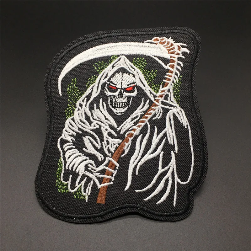 Нашивка God of Death на одежду наклейки с помощью утюга для одежды вышитые нашивки