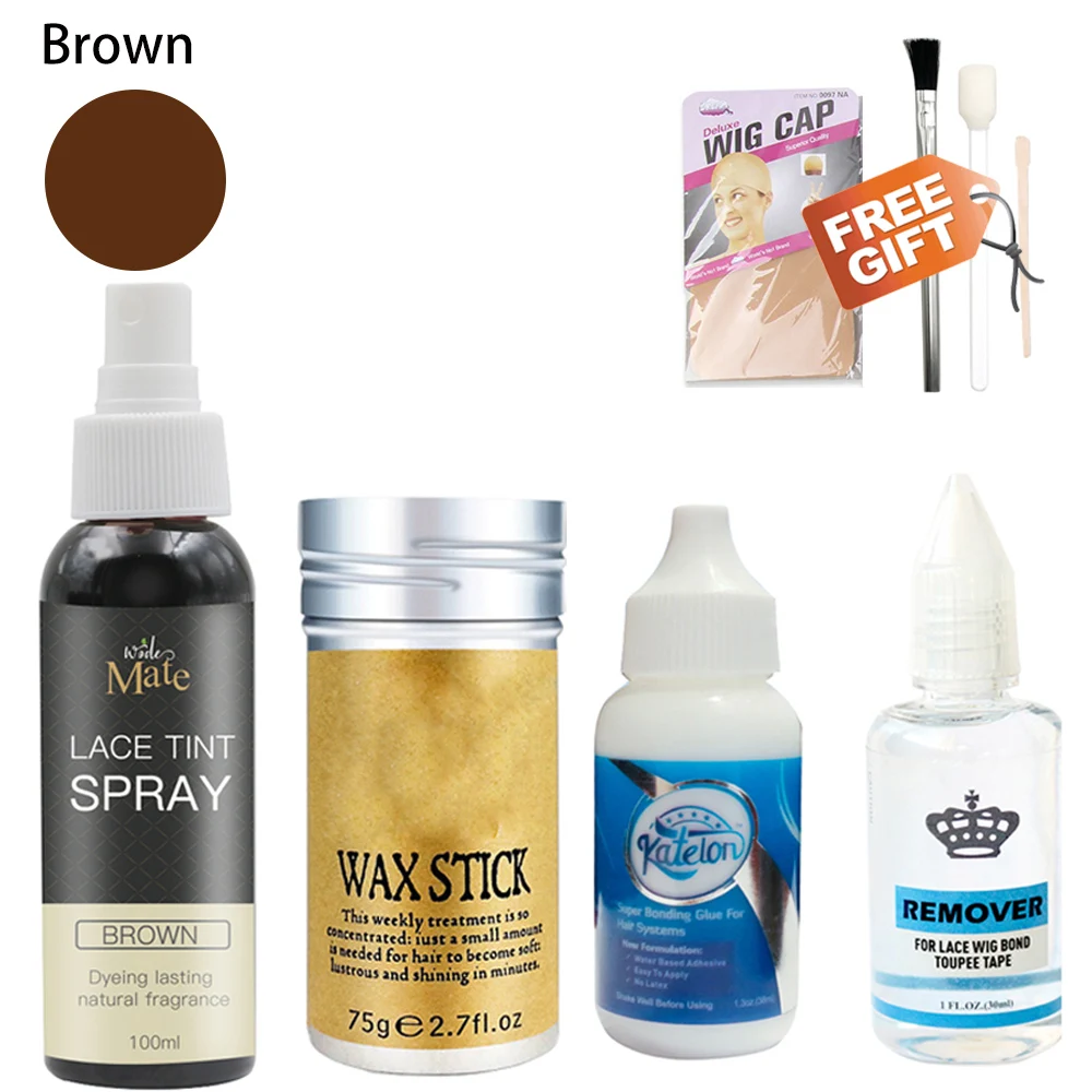 

супер клей клей для парика на сетке клей для парика клей для волос Водостойкий клей для париков, средство для стрижки волос с оттенком на сетке, палочка для воска, спрей для стрижки, 38 мл