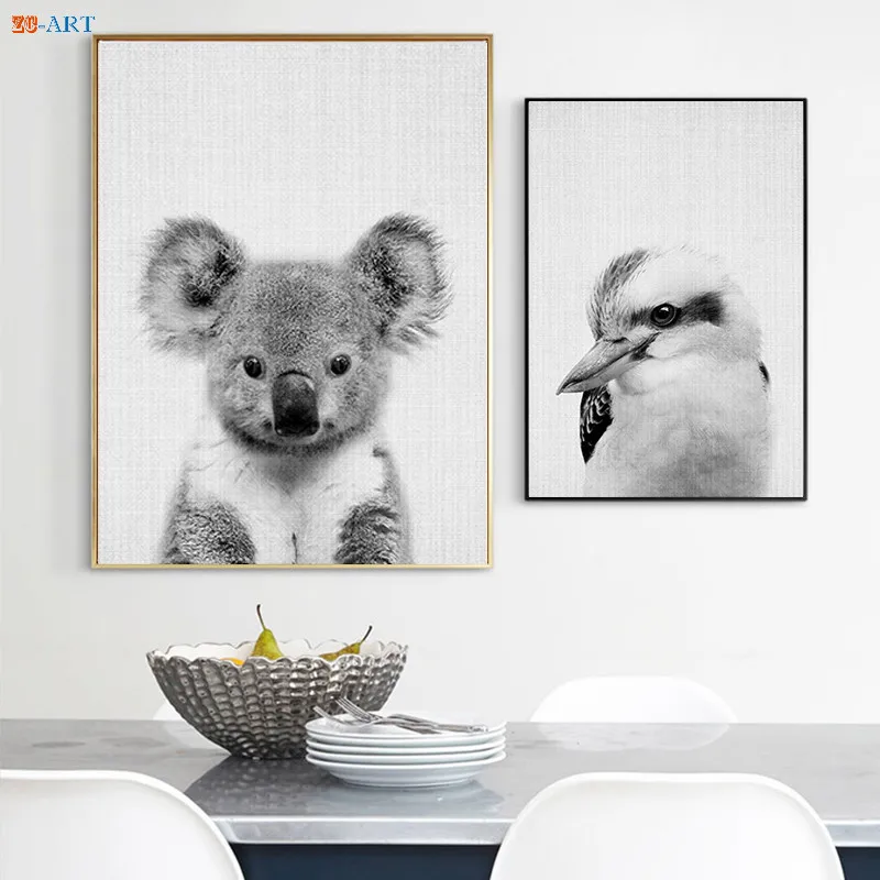 Постер Kookaburra с животными для детской комнаты рисование на холсте австралийскими