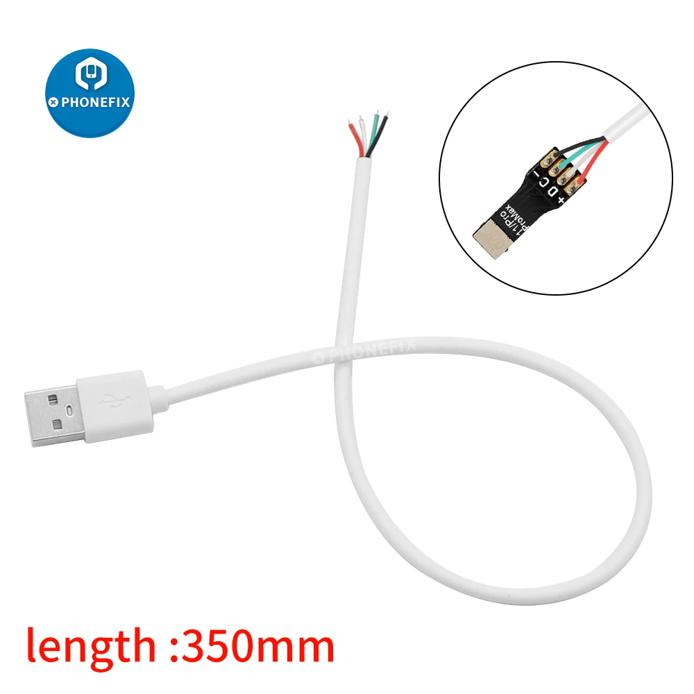 5 шт. открытый кабель Usb 2 0 типа A папа 4 провода белый 35 см для самостоятельной