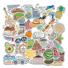 Набор водонепроницаемых наклеек авокадо, 50 шт., чемодан для скейтборда, сноуборда, гитары, мотоцикла, ноутбука