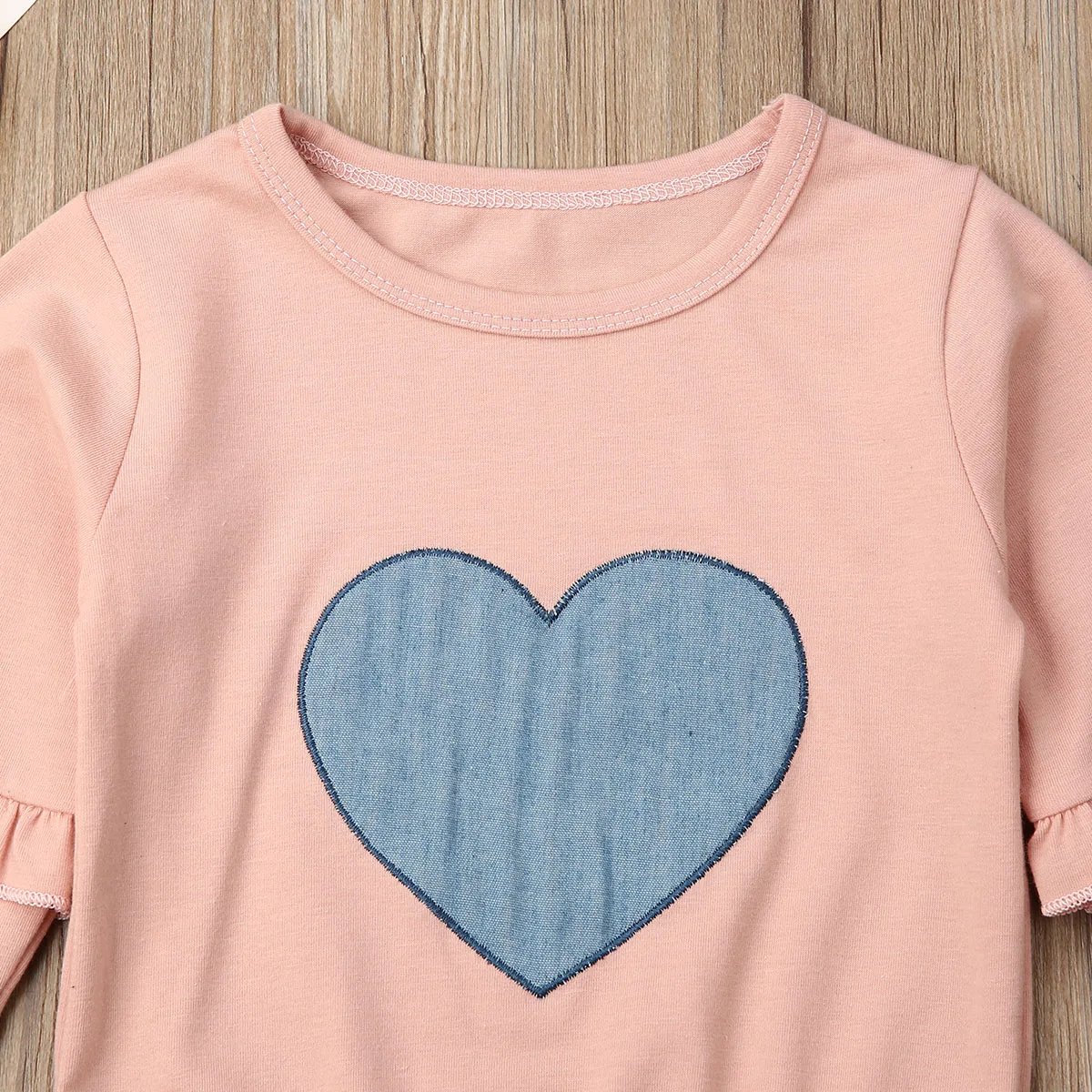 Одежда для маленьких девочек топы с оборками футболка + юбка пачка комплект