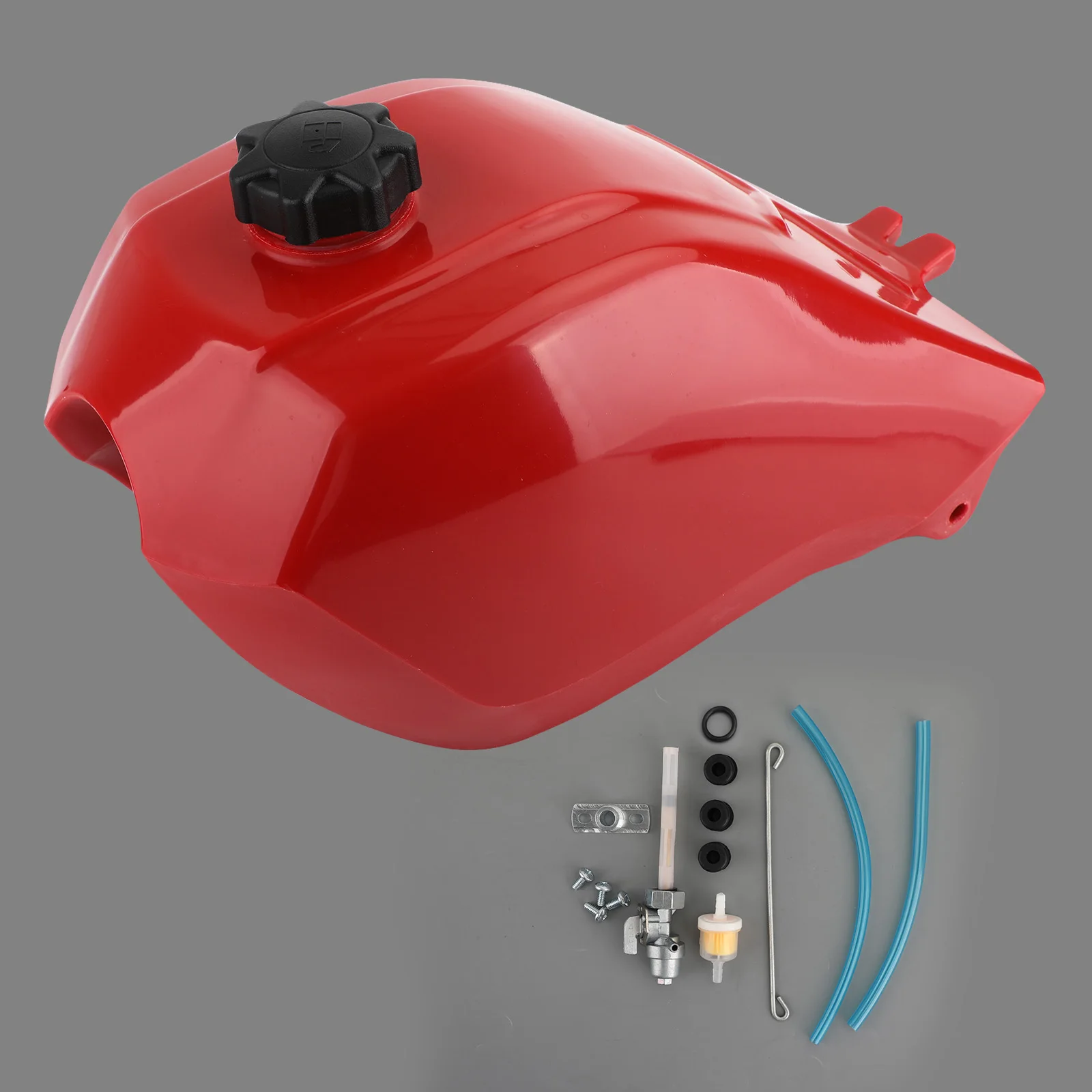

Пластиковый топливный бак с газовой крышкой, подходит для Honda ATC250ES ATC 250ES 1985 1986 1987, BIG RED 16950-HC4-840, запчасти для мотоциклов