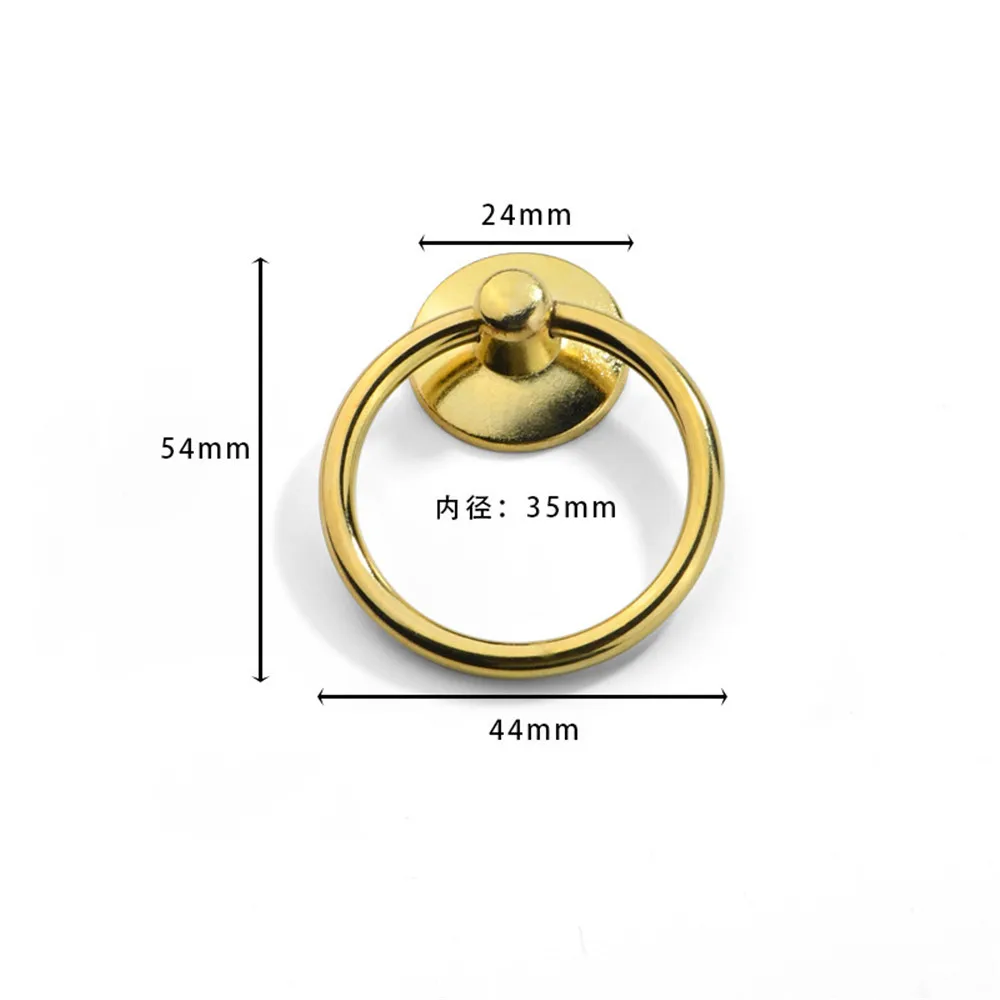 Ручки для ящиков шкафов 1 шт. ручки кухонного шкафа гардероба мебели с кольцом