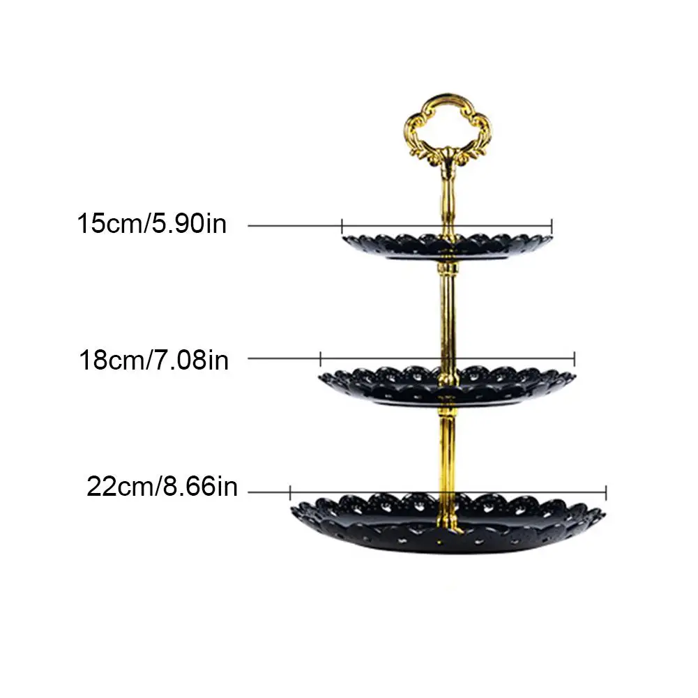 

Cupcake Serving Storage Holder Tray Three-layer Fruit Cake Plate Stand Home Party Dessert Storage Rack Kitchen Accessories