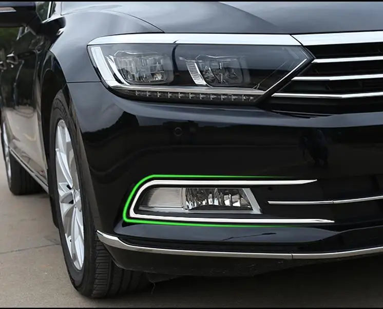 Подходит для 2017 2018 новый passat b8 передние противотуманные фары светильник полоска