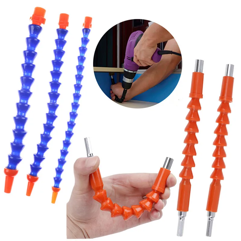 

1PC 300mm/200mm 1/4 3/8 1/2 Flexible Extention Screwdriver Drill Holder Flexible Shaft Drill Tool