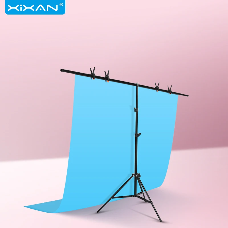 Profession Background Frame T-Shape Photography Photo Backdrop Stands Removable Support Metal Backgrounds Shelf For Video Studio |
