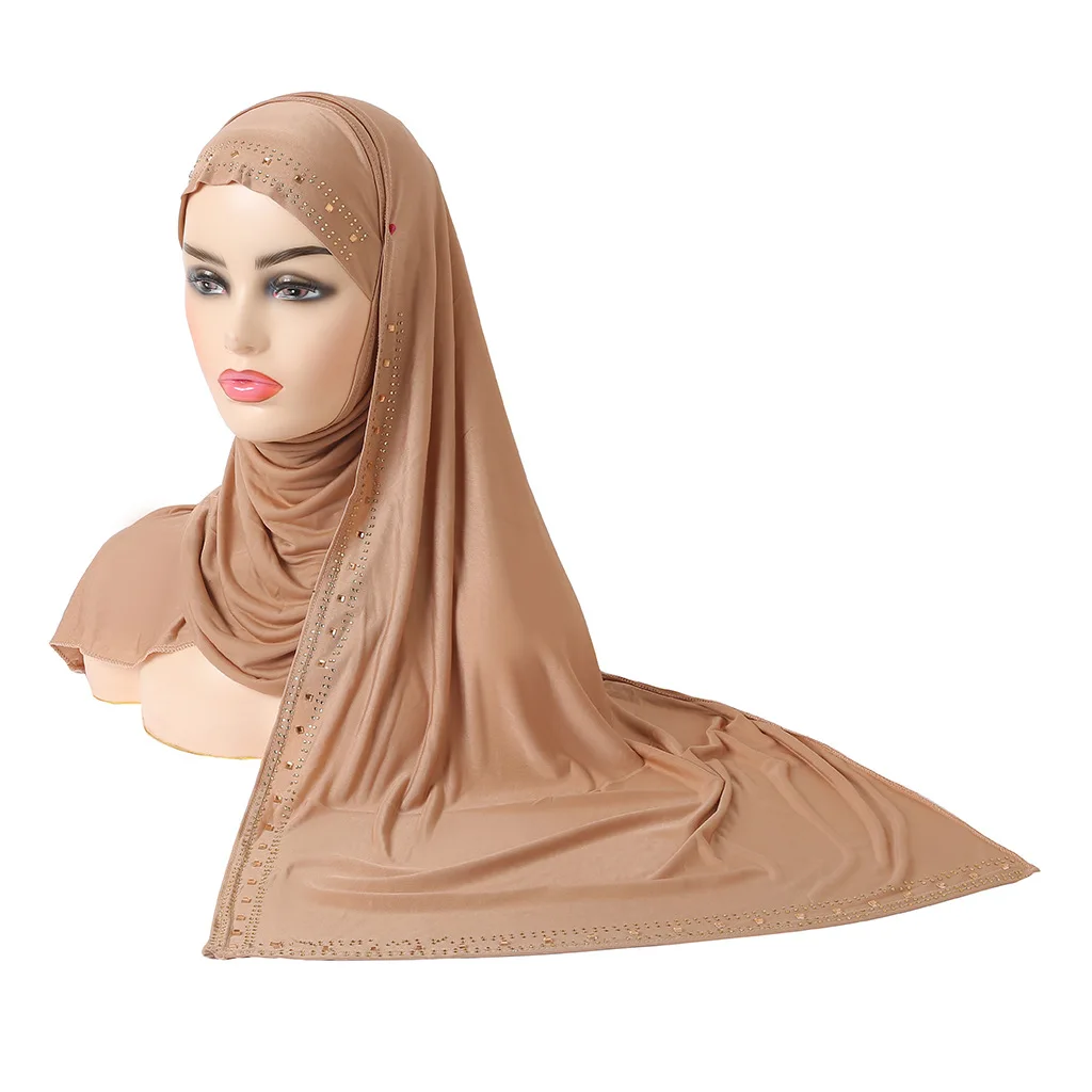 

Muslim Turban Women Burqa Amira Headwrap Ramadan Hijab Islam One Piece Full Covering Scarf Hat Malaysia Fashion Headscarf