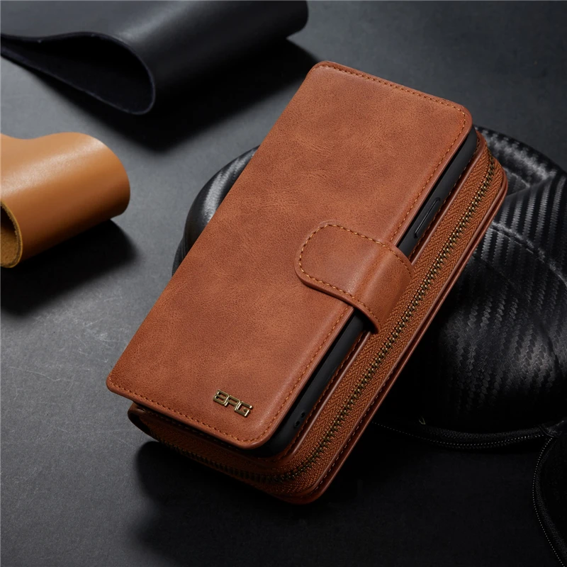 Роскошные застежка молния разноцветный бумажник кожаный чехол для iPhone 11 12 pro 5s 6s 7