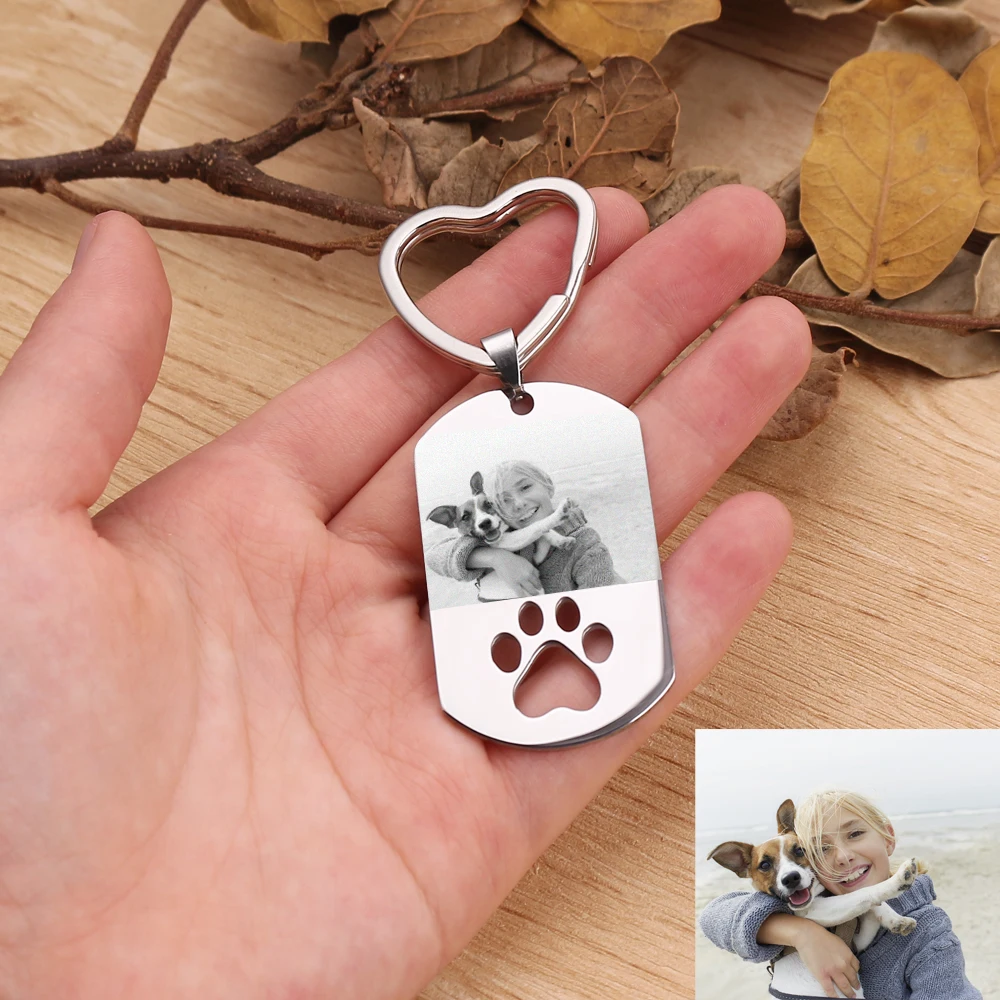 Keychain Креативная Персонализированная цепочка для ключей счастливая семья заказное имя серебро Нержавеющая сталь Брелки для родителей подарок для членов семьи - Цвет: Keychain
