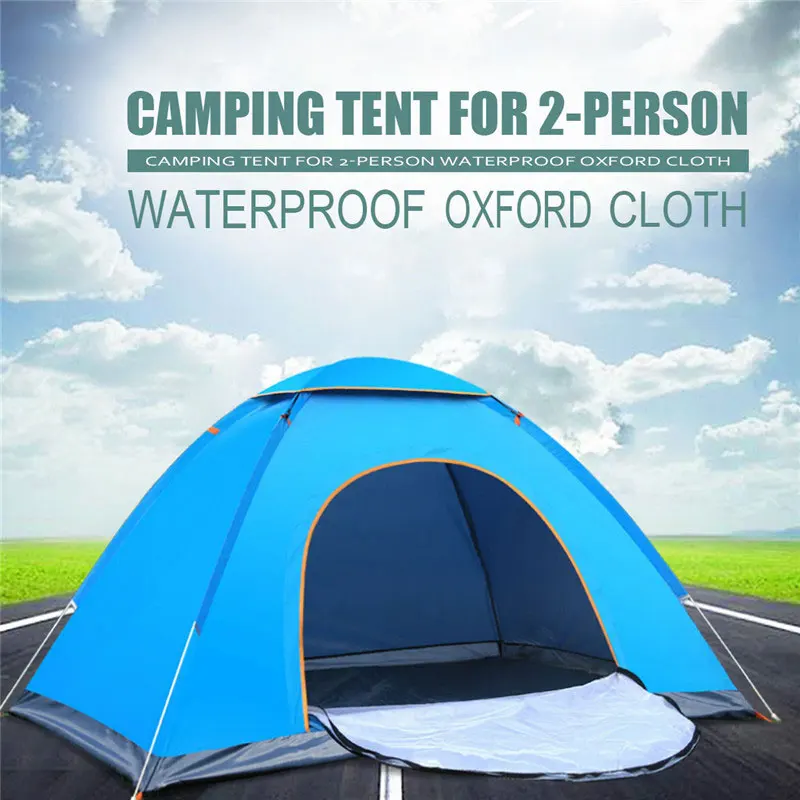 Outdoor Automatic Tents Camping Waterproof Tents 1 or  2 People Portable Folding Tent Beach Camping Travel Hunting Pop Up Tent rv outdoor supplies automatic tent 3 4 people outdoor tent windproof and rainproof door hall tent portable camping supplies