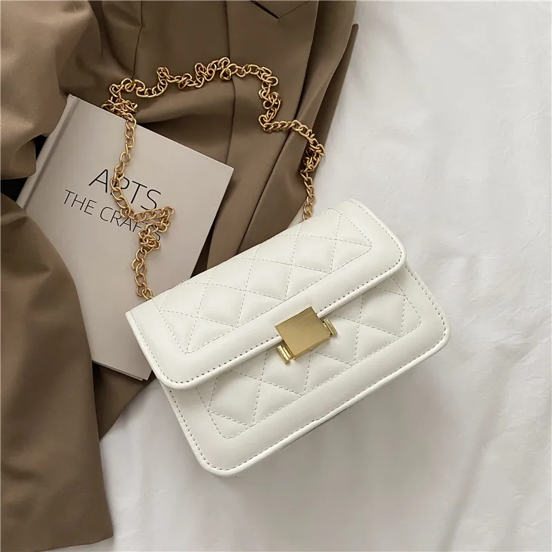 

New Woman Shoulder Bag Fashionable Simple Chain Messenger Bag High Quality Luxury Designer Handbag 2021 New Female Underarm Bag