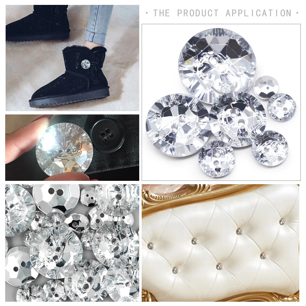 Круглая защелкивающаяся пуговица модная пластиковая 30 шт./Лот блестящая