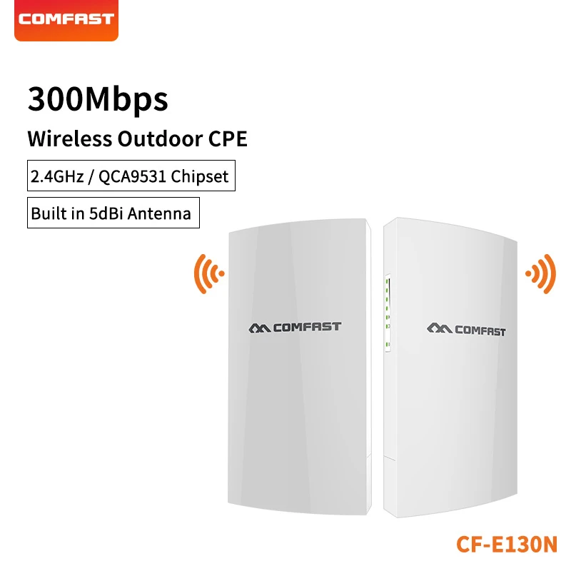 

COMFAST 2,4G частота 1 км стабильная передача WiFi ретранслятор 300 Мбит/с уличный мост для большого радиуса действия IP-камеры смартфон V2