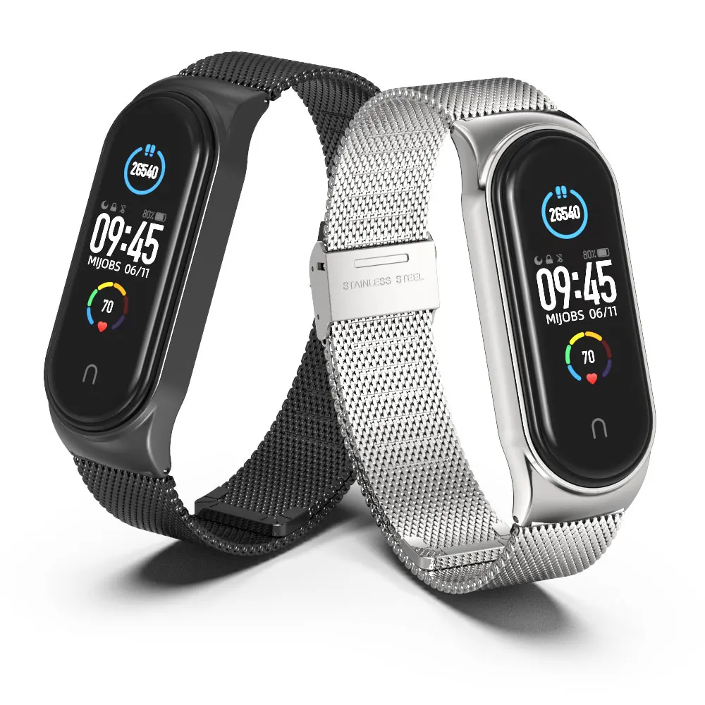 Mi Band 4 ремешок для Xiaomi Correas Pulseira 5 3 браслет металлический магнитный Miband Xaiomi умные