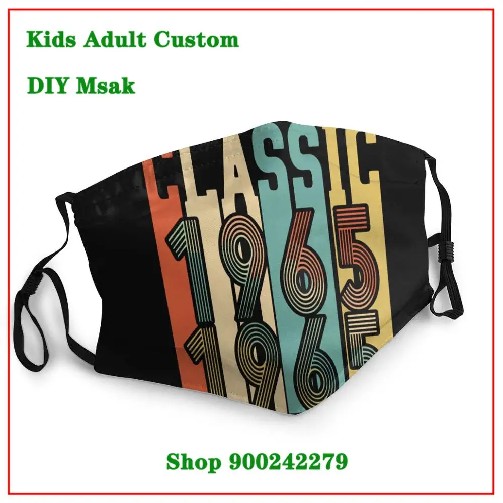 Классическая моющаяся многоразовая маска для лица Born In 1965 взрослых модная