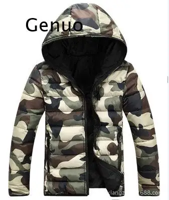 New Lovers Winter Jacket Coat Fashion Camouflage Cotton Padded Windproof Military Warm Brand Hooded Outerwear Male Down Parkas