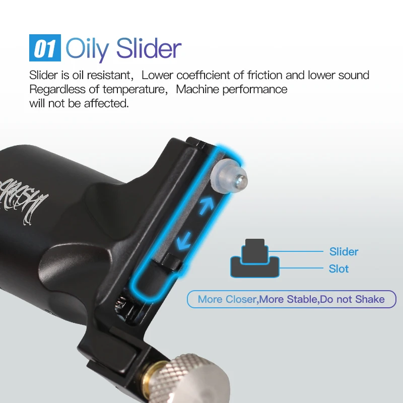 Ротационная тату машинка Arashi Регулируемый пистолет мощный мотор 8000 об/мин ход