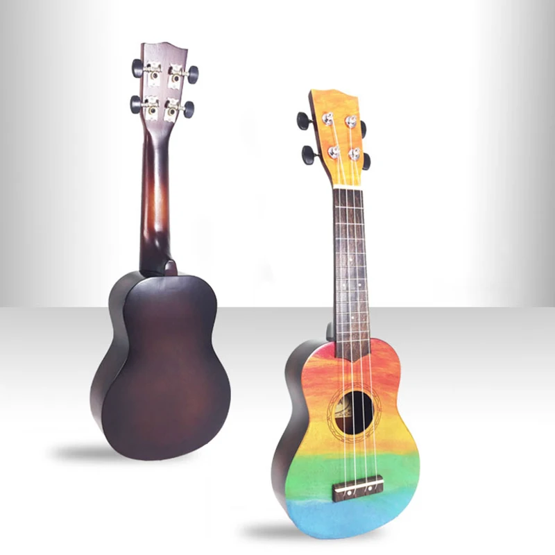 

21 inch Concert Ukulele 4 String Painted Mini Guitar High Quality Performance Musical Instrument for Children's Gift UK23101