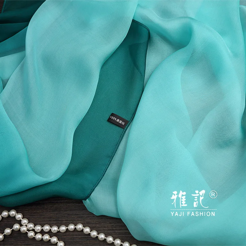 Натуральный шелк шарфы длинные 100% из Ханчжоу квадратный шарф для женщин 020 бренд