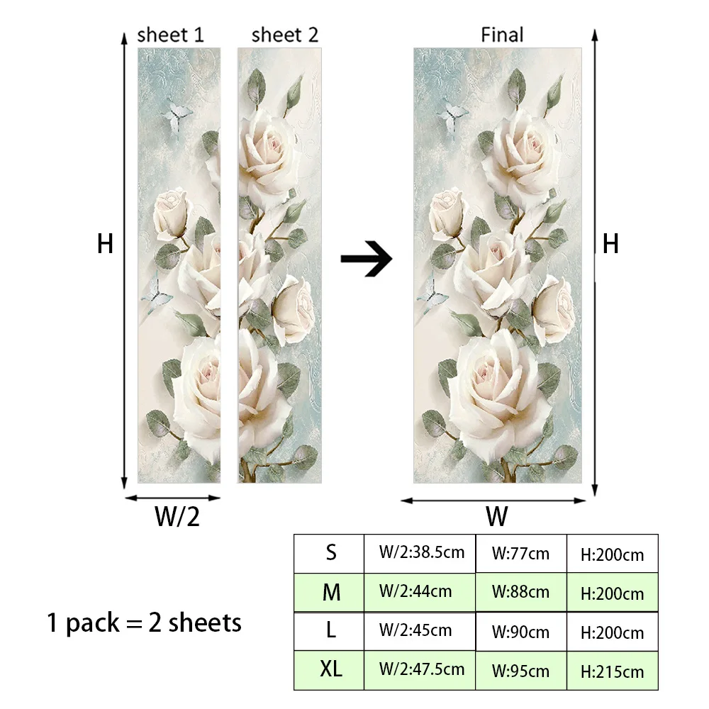 

Door sticker adhesive bathroom self-adhesive paper Nordic decorative pvc thickened whole door sticker