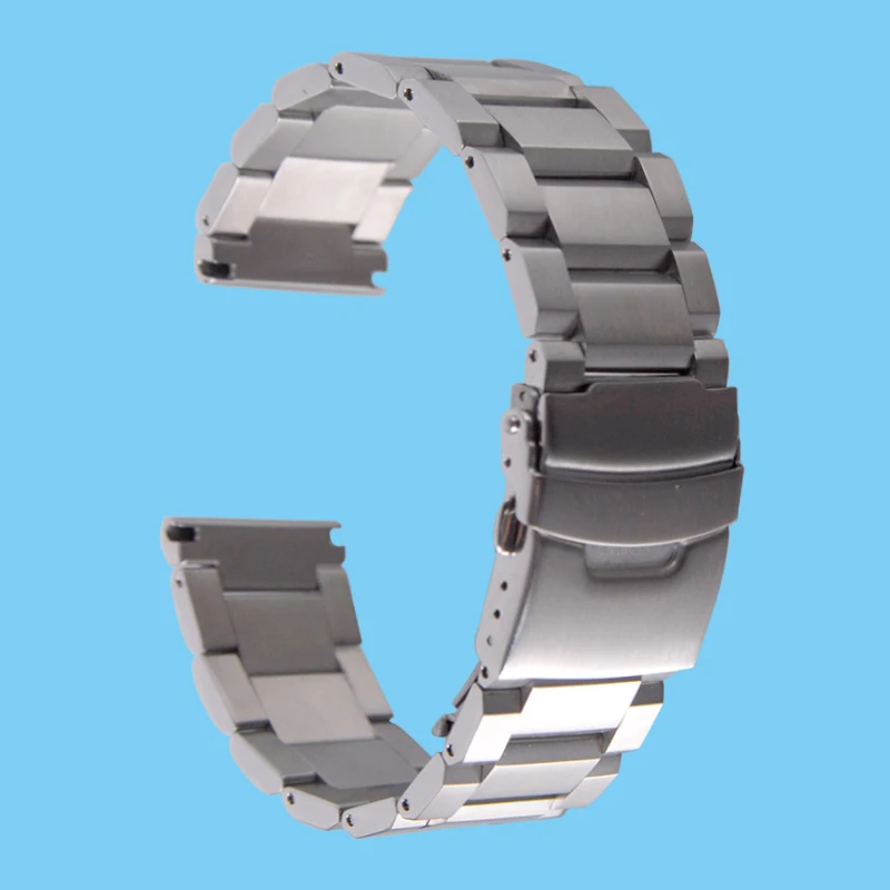 Ремешок для часов из нержавеющей стали мужской металлический ремешок браслет 22