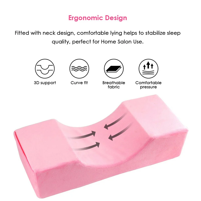 

Durable Waterproof U-shape Curve Pillow for Eyelash Extension Neck Guard Console PAK55