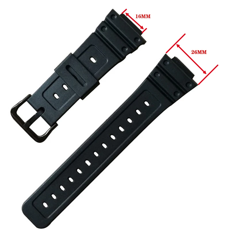 Watchband For G-shock GW-M5610 DW-6900 GW-M5600 DW-5600 G5700 Rubber Strap covex interface 16mm pu Watch band