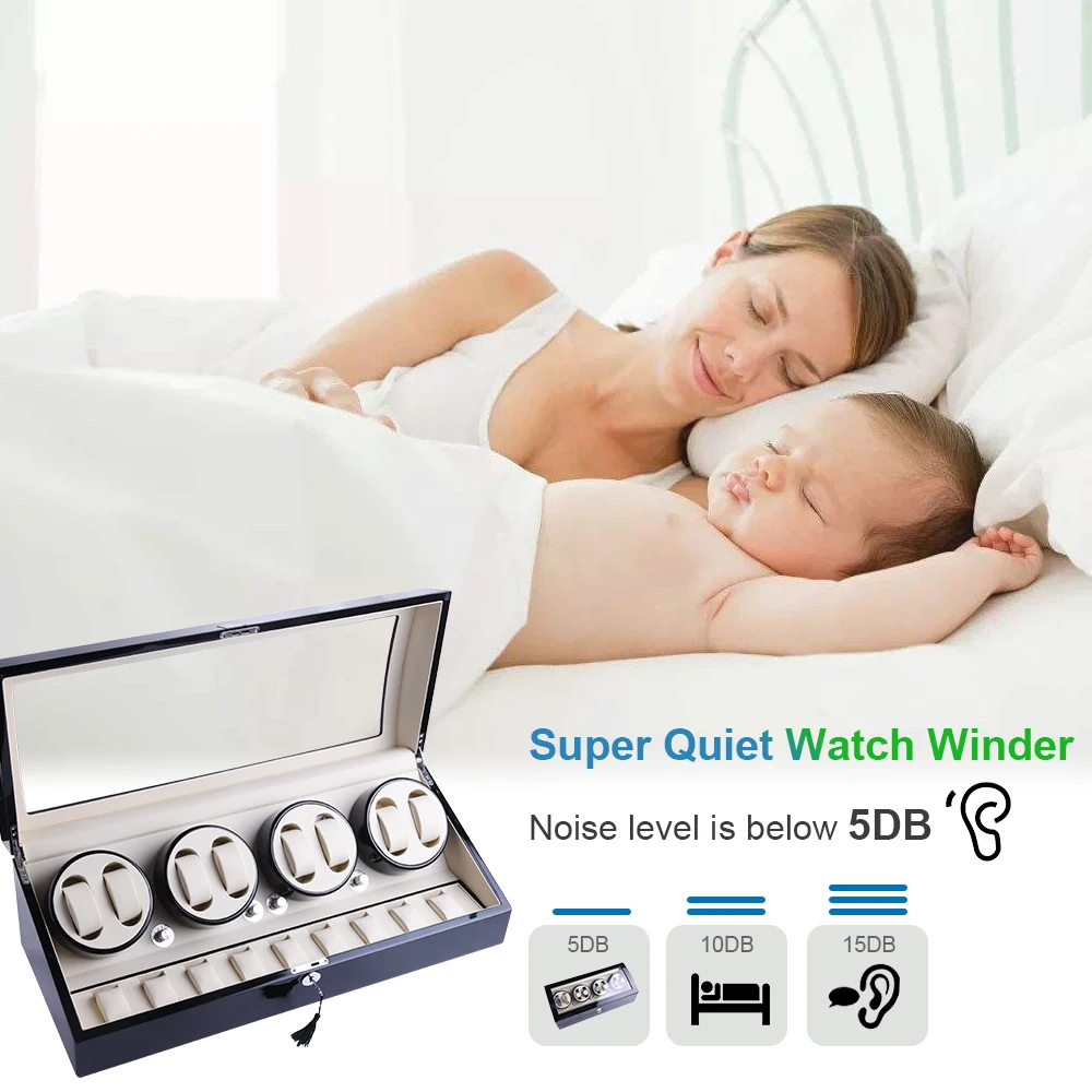 Подзаводчик для 8 автоматических часов с 9 дополнительными отделениями | Наручные