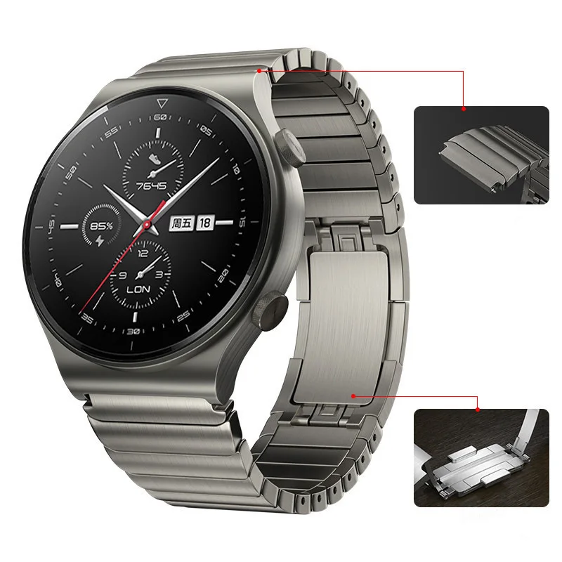 

22mm Metal waistline Wristband for Samsung Galaxy Watch 46mm 42mm Samsung Gear S3 Frontier/Classic active 2 Huawei Watch 2 20mm