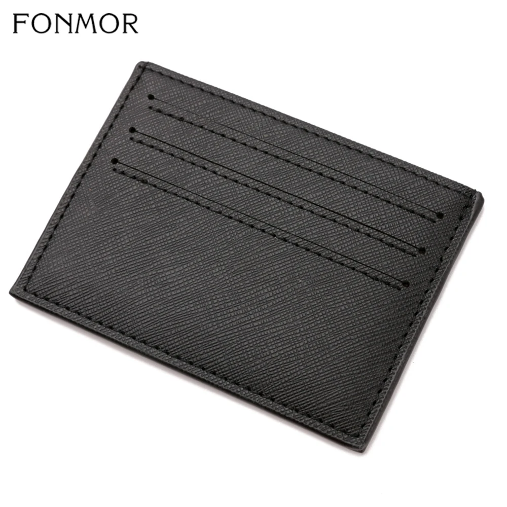 Модный мужской мини чехол Fonmor супертонкий мягкий кошелек держатель для