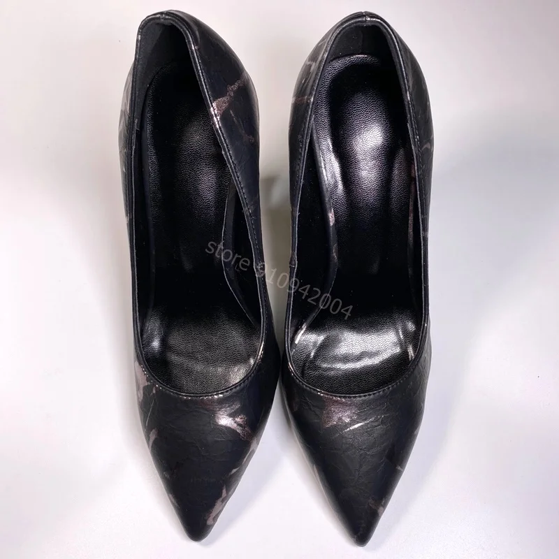 Роскошные стразы стекло на не сужающемся книзу массивном каблуке Женские